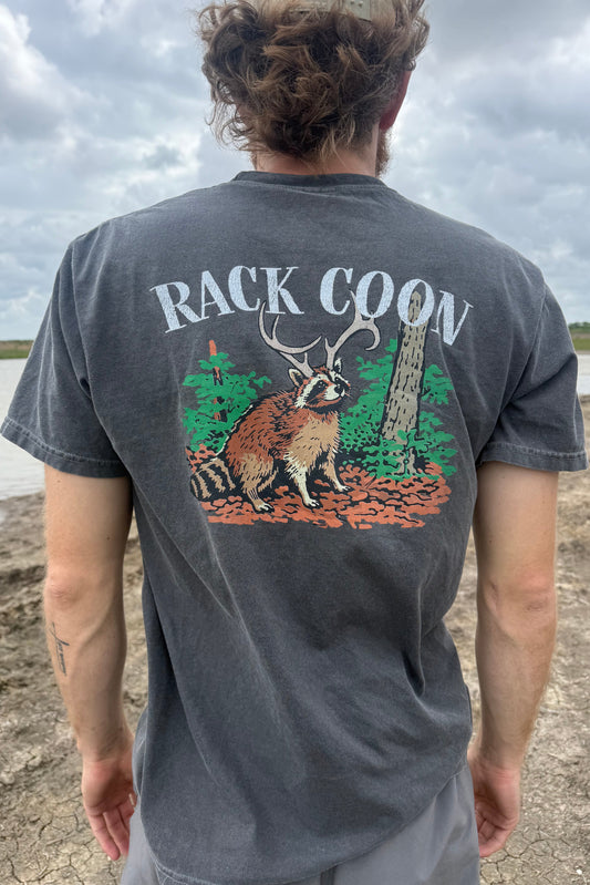HuntX Rack Coon Comfort Color Short Sleeve Tee