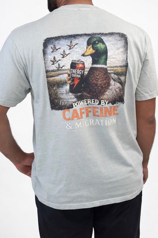 HuntX Caffeine and Migration Comfort Color Short Sleeve Tee