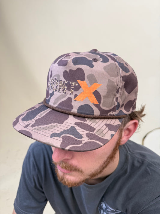 HuntX Duck Camo Rope Hat