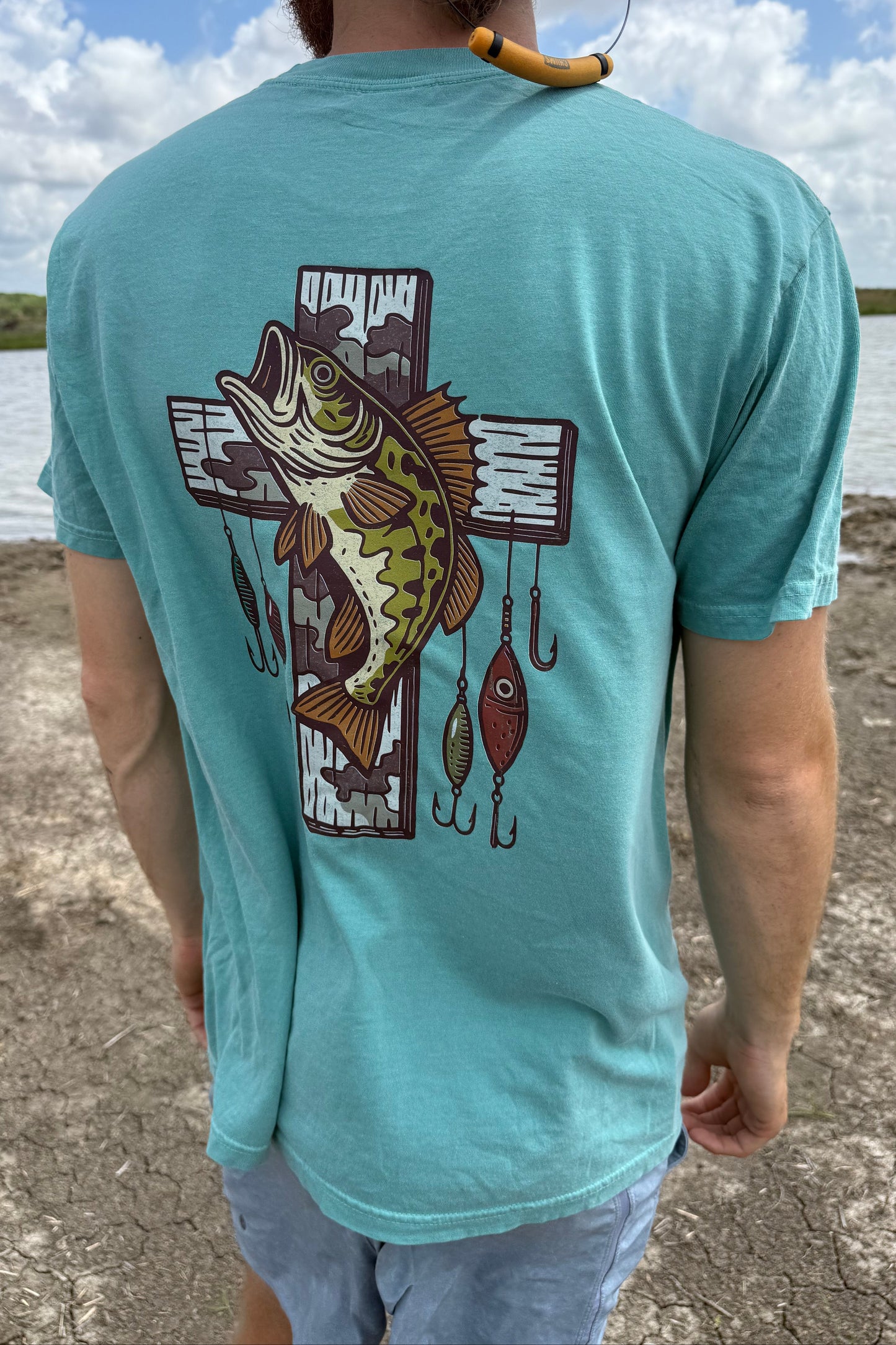 HuntX Bass Cross Comfort Color Short Sleeve Tee