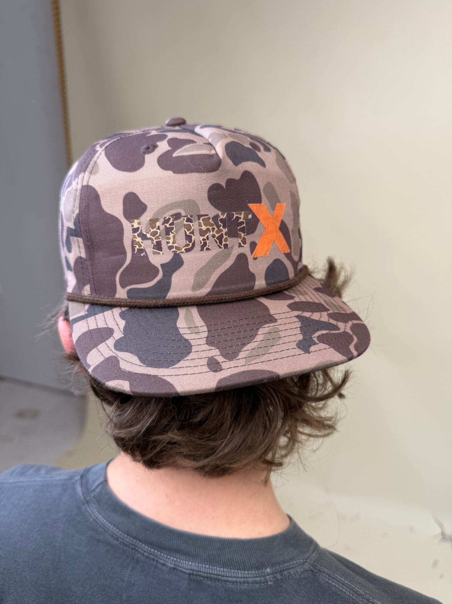 HuntX Duck Camo Rope Hat