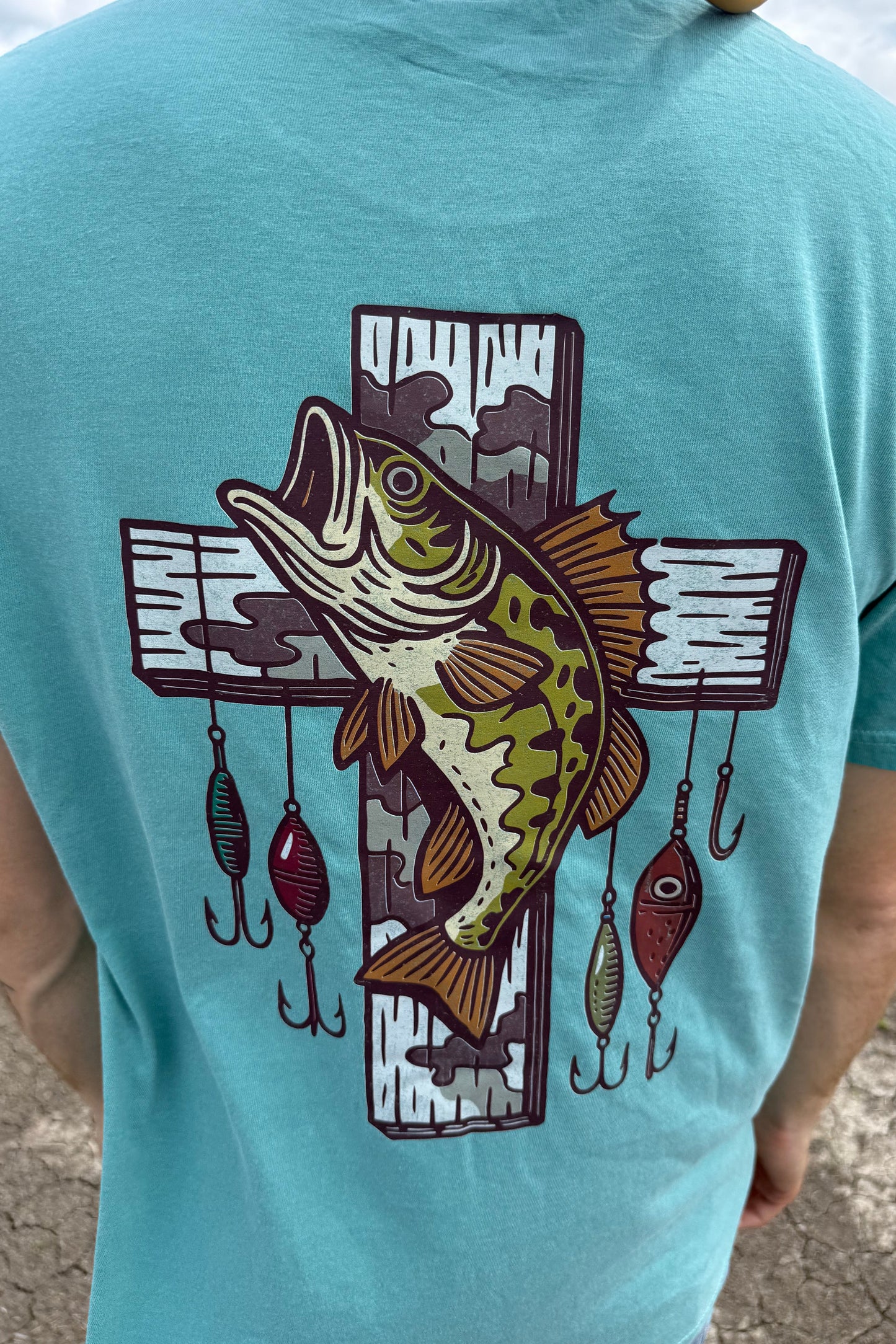 HuntX Bass Cross Comfort Color Short Sleeve Tee