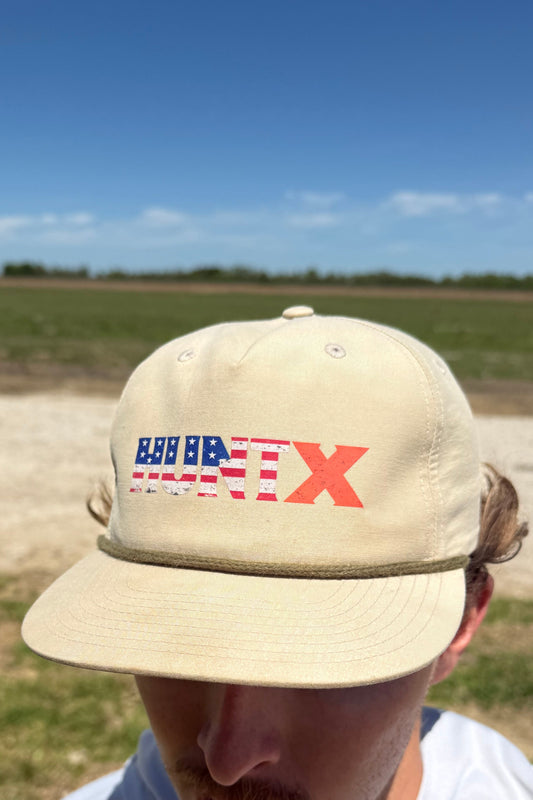 HuntX Patriotic Tan Hat