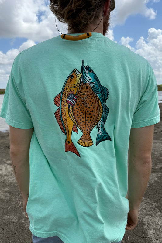 HuntX Saltwater Slam Comfort Color Short Sleeve Tee