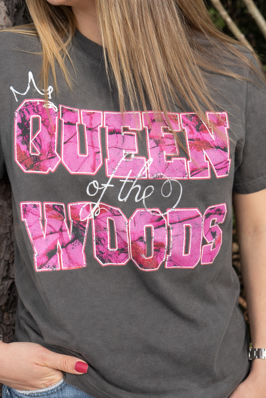 HuntX Queen of the Woods Comfort Color Short Sleeve Tee