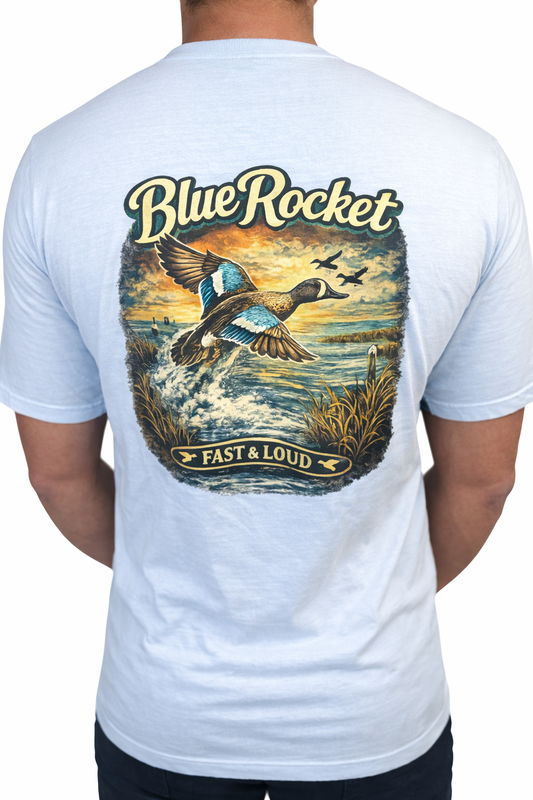 HuntX Blue Rocket Comfort Color Short Sleeve Tee