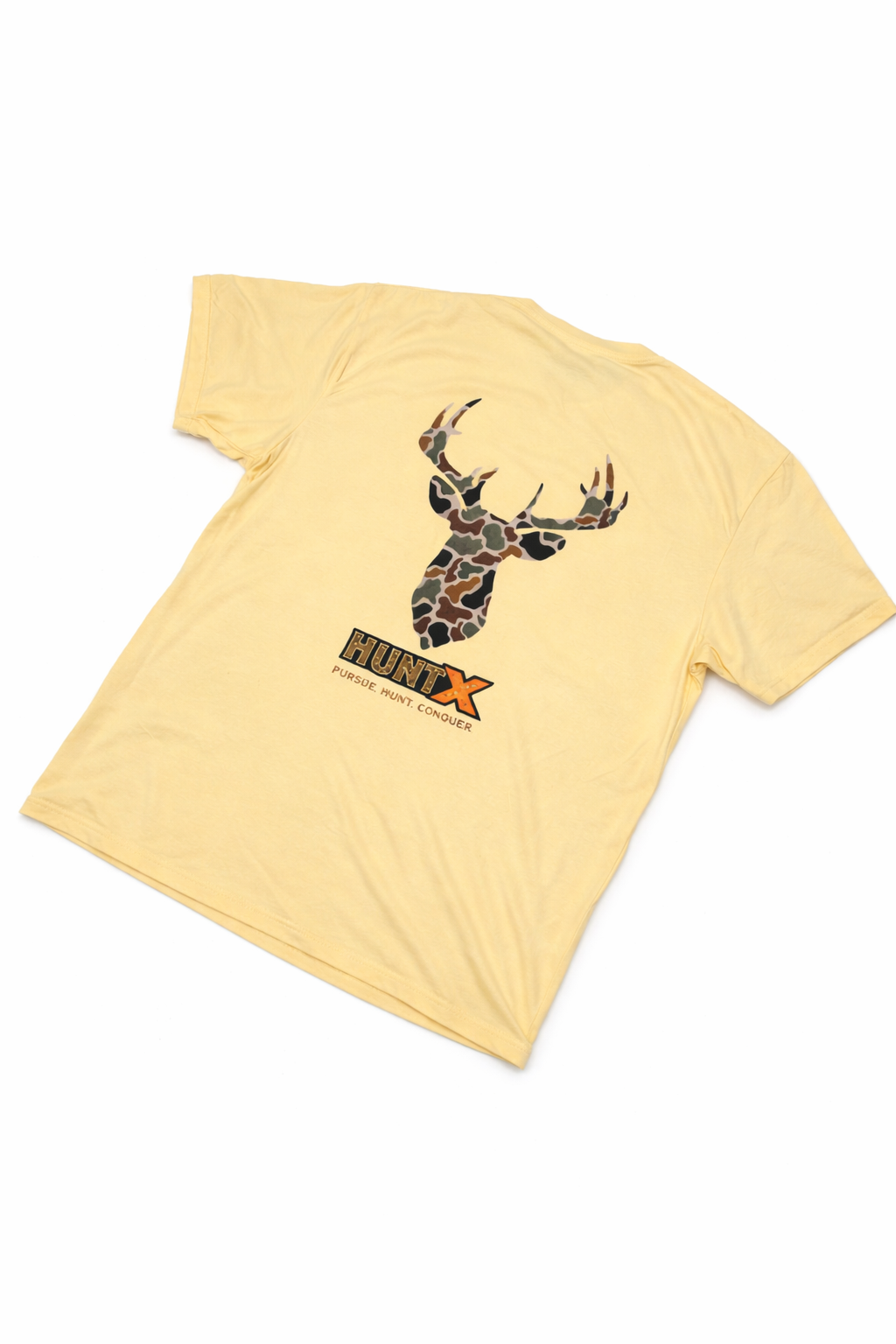 HuntX Old Camo Deer Comfort Color Short Sleeve Tee