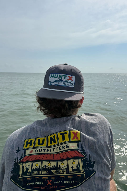 HuntX Charcoal 256 Trout Patch Hat