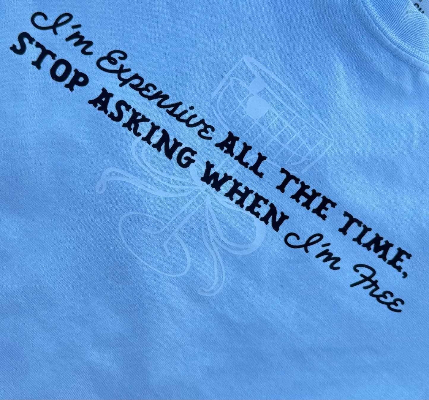 HuntX I'm Expensive Comfort Color Short Sleeve Tee