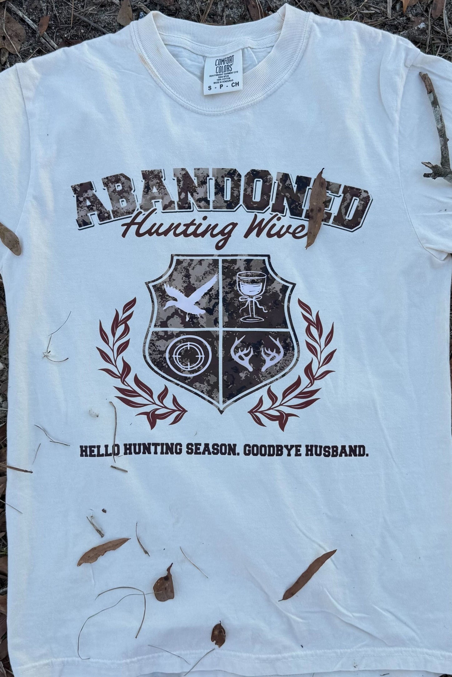 HuntX Abandoned Wives Comfort Color Short Sleeve Tee