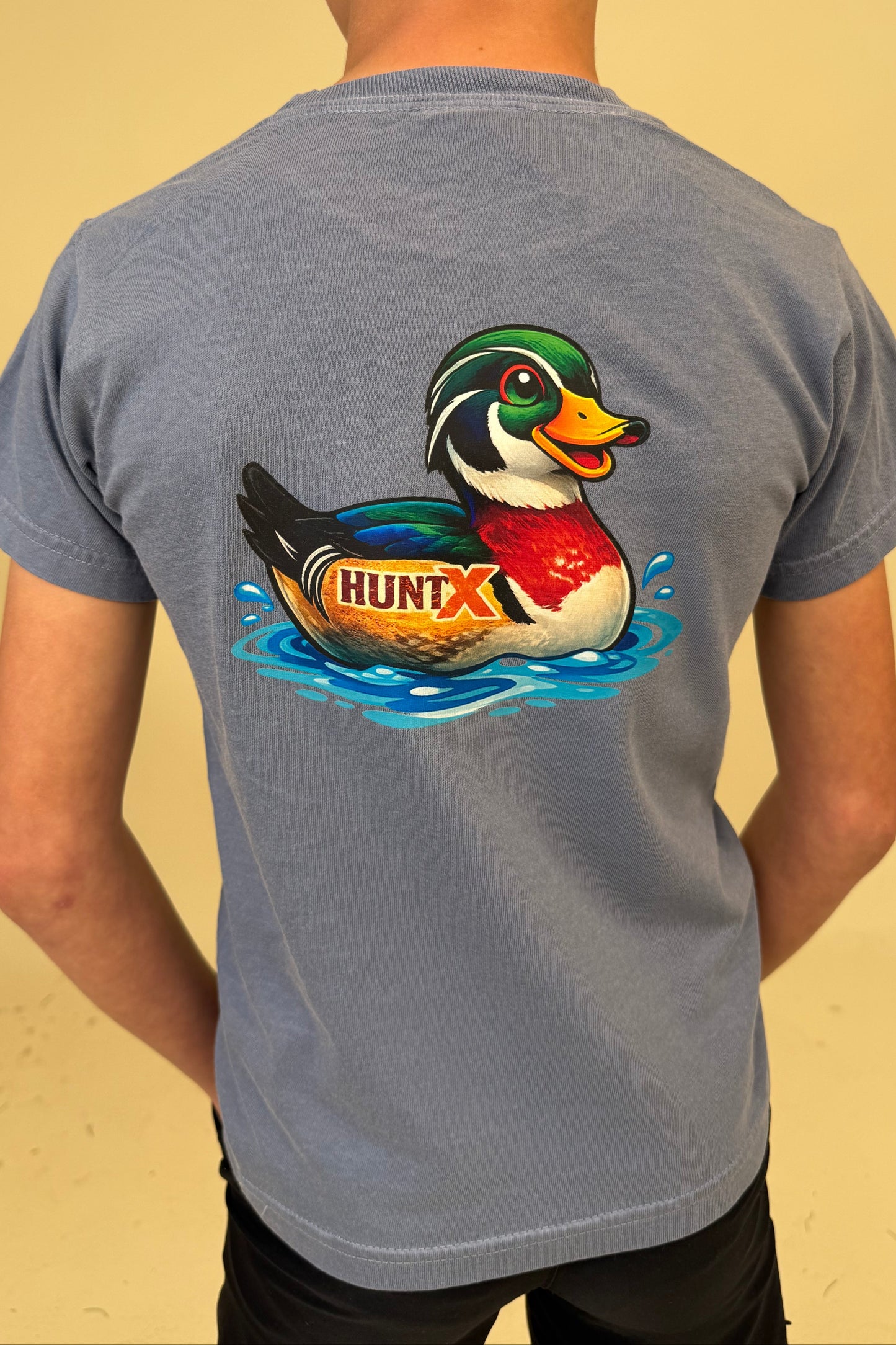HuntX Woodie Rubber Duck Youth Comfort Color Short Sleeve Tee