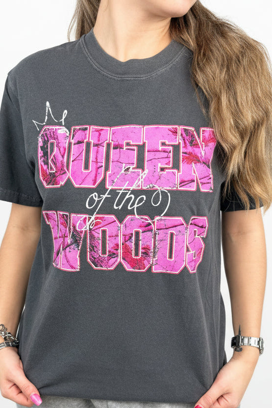 HuntX Queen of the Woods Comfort Color Short Sleeve Tee