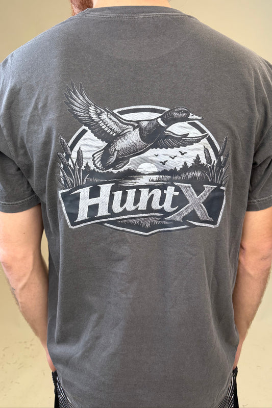 HuntX Mallard Patch Comfort Color Short Sleeve Tee