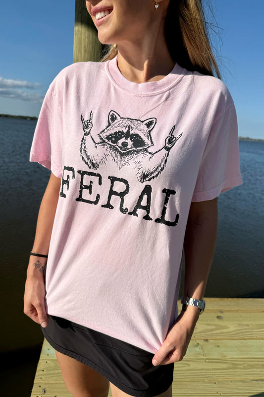 Huntx Feral Coon Comfort Color Short Sleeve Tee