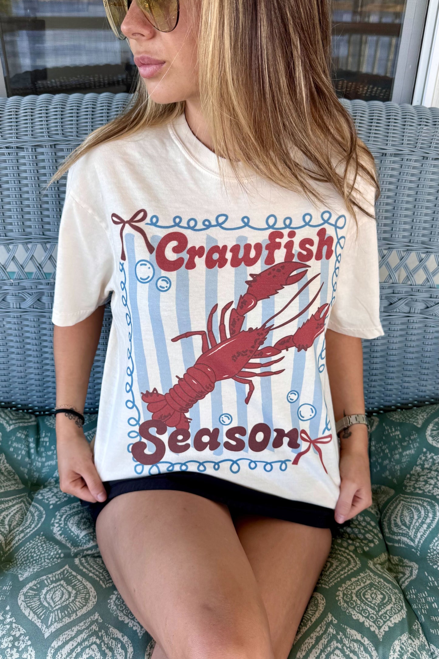 HuntX Crawfish Season Comfort Color Short Sleeve Tee