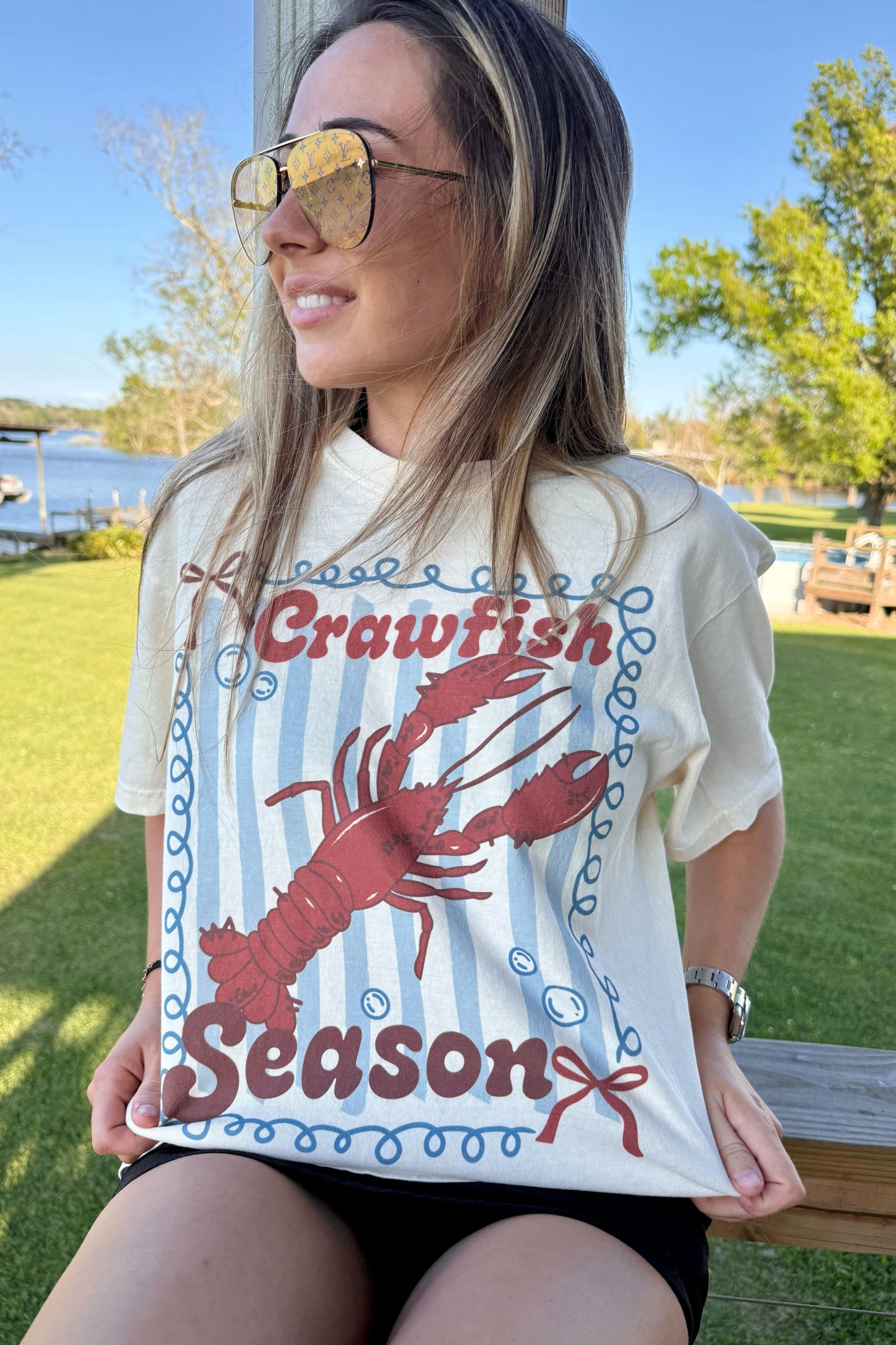HuntX Crawfish Season Comfort Color Short Sleeve Tee