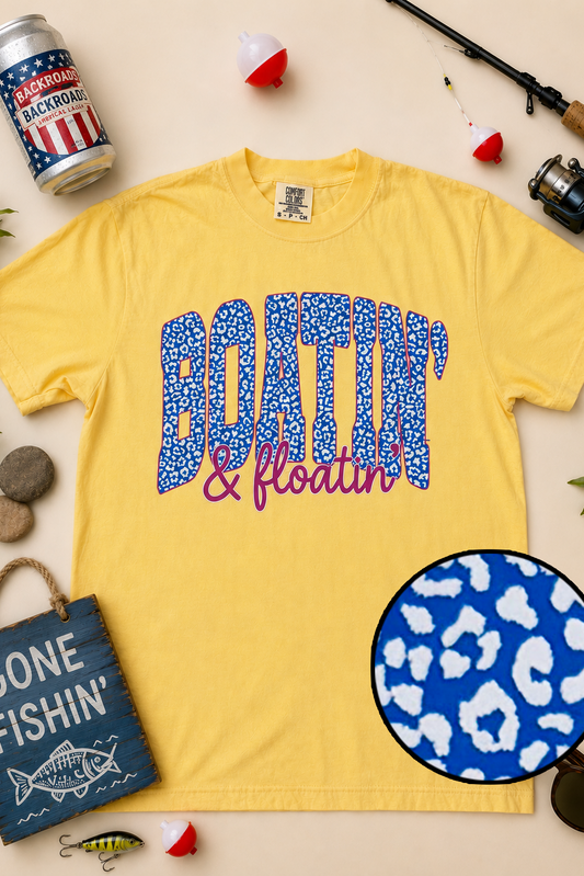 HuntX Boatin' & Floatin' Comfort Color Short Sleeve Tee