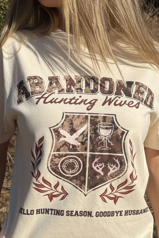 HuntX Abandoned Wives Comfort Color Short Sleeve Tee