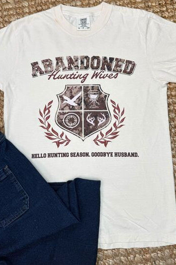 HuntX Abandoned Wives Comfort Color Short Sleeve Tee
