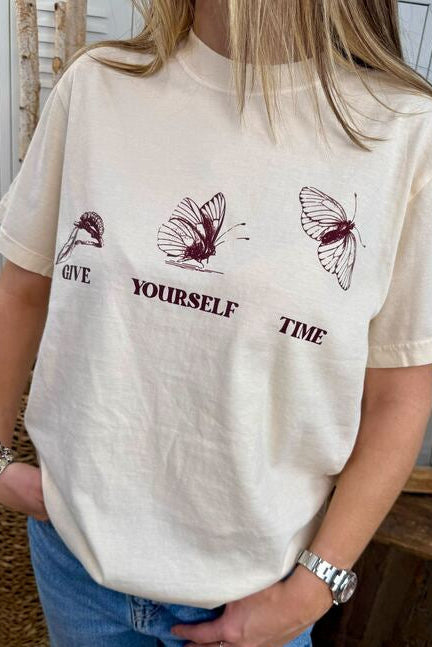 HuntX Give Yourself Time Comfort Color Short Sleeve Tee