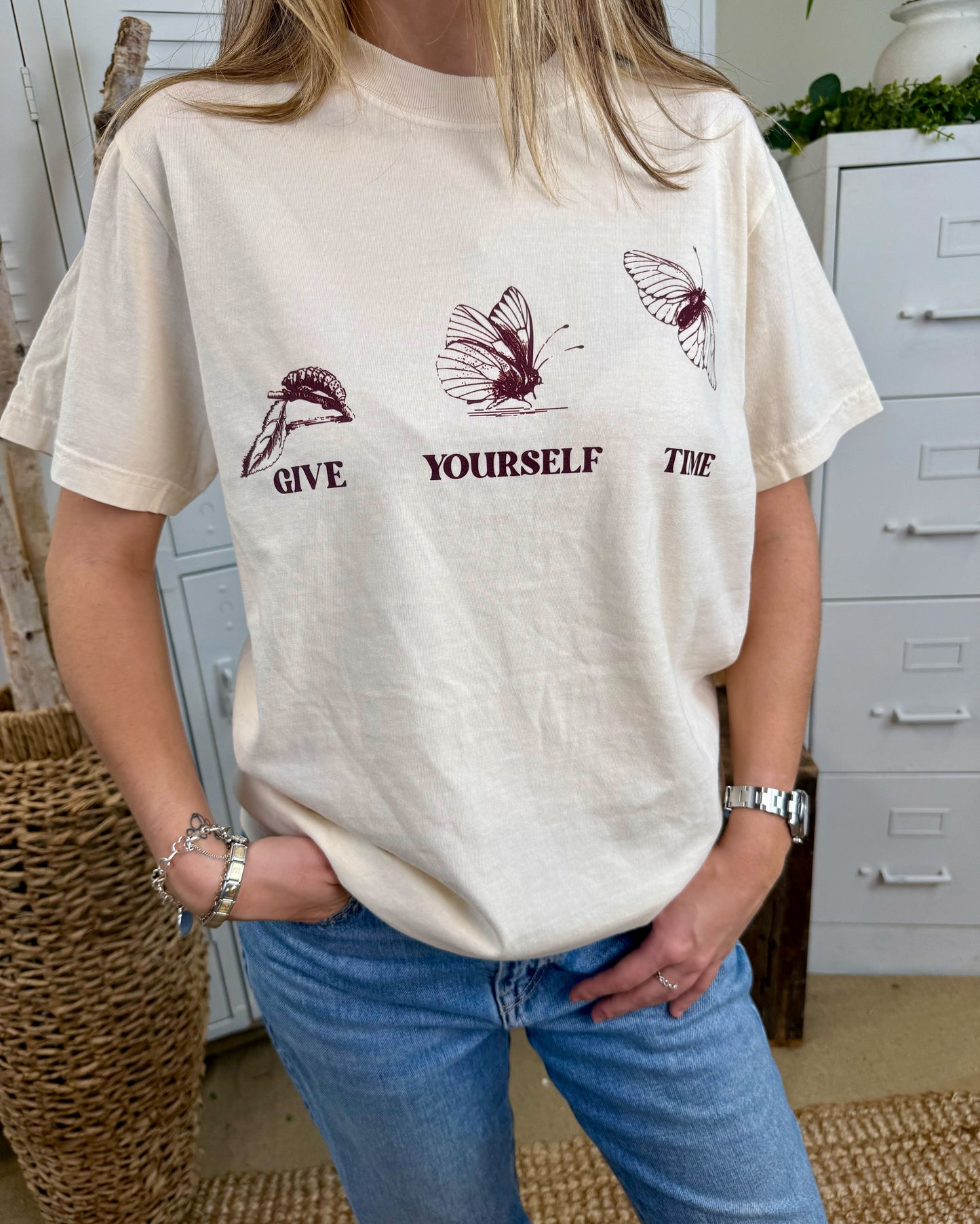 HuntX Give Yourself Time Comfort Color Short Sleeve Tee
