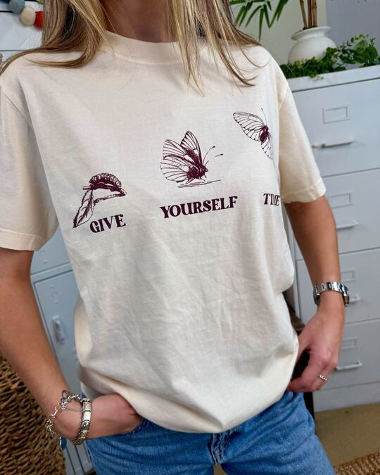 HuntX Give Yourself Time Comfort Color Short Sleeve Tee
