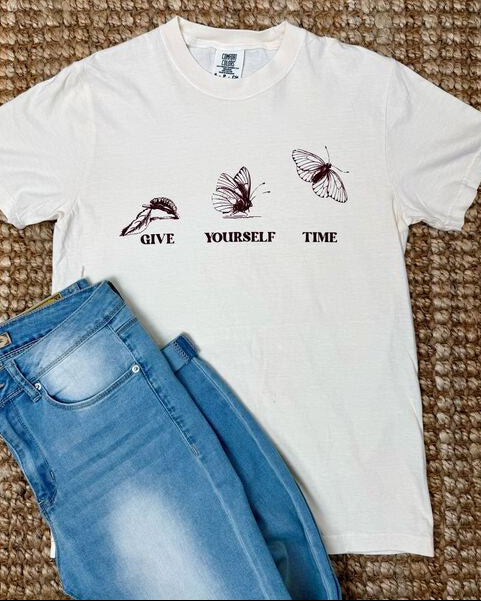 HuntX Give Yourself Time Comfort Color Short Sleeve Tee