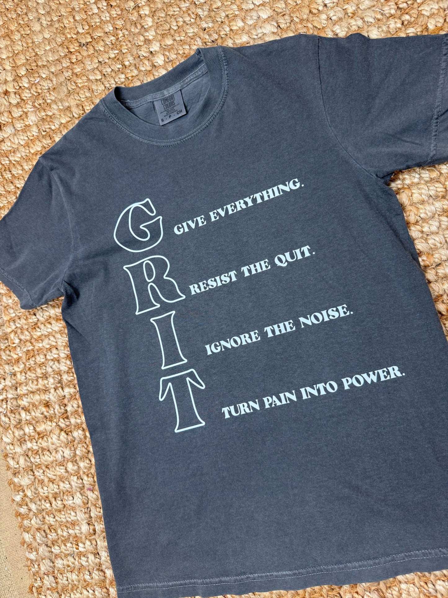 HuntX Grit Acronym Comfort Color Short Sleeve Tee