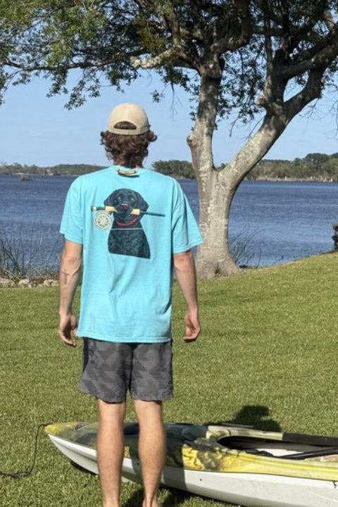 HuntX Reel Dog Comfort Color Short Sleeve Tee